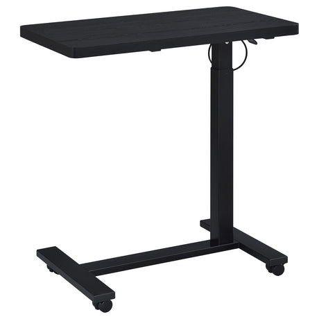 Westpark Black Pneumatic Adjustable C-Shape Side Table with Casters - Ornate Home