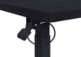 Westpark Black Pneumatic Adjustable C-Shape Side Table with Casters - Ornate Home