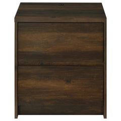 Westpark Dark Pine 2-drawer Nightstand LED Lights and USB - Ornate Home
