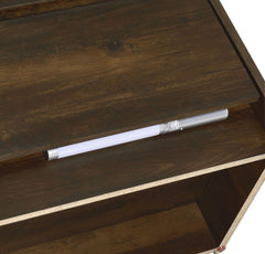 Westpark Dark Pine 2-drawer Nightstand LED Lights and USB - Ornate Home