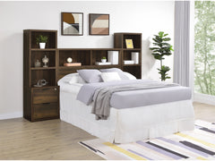 Westpark Dark Pine 3-piece Full Bedroom Set Bookcase Head - Ornate Home