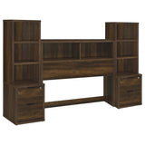 Westpark Dark Pine 3-piece Full Bedroom Set Bookcase Head - Ornate Home