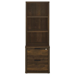 Westpark Dark Pine 3-piece Full Bedroom Set Bookcase Head - Ornate Home