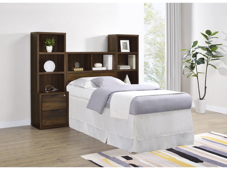 Westpark Dark Pine 3-piece Twin Bedroom Set Bookcase Head - Ornate Home