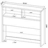 Westpark Dark Pine 49-inch Full Bookcase Headboard - Ornate Home