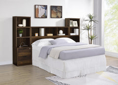 Westpark Dark Pine 49-inch Queen Bookcase Headboard - Ornate Home