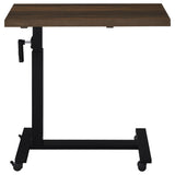 Westpark Dark Pine Height Adjustable Mobile Bedroom C-Table - Ornate Home