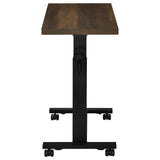 Westpark Dark Pine Height Adjustable Mobile Bedroom C-Table - Ornate Home