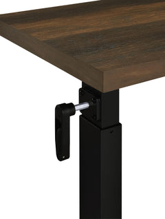 Westpark Dark Pine Height Adjustable Mobile Bedroom C-Table - Ornate Home