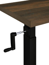 Westpark Dark Pine Height Adjustable Mobile Bedroom C-Table - Ornate Home