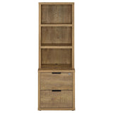 Westpark Mango 3-shelf Bookcase USB and Lockable Drawer - Ornate Home