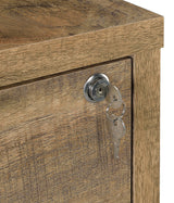 Westpark Mango 3-shelf Bookcase USB and Lockable Drawer - Ornate Home