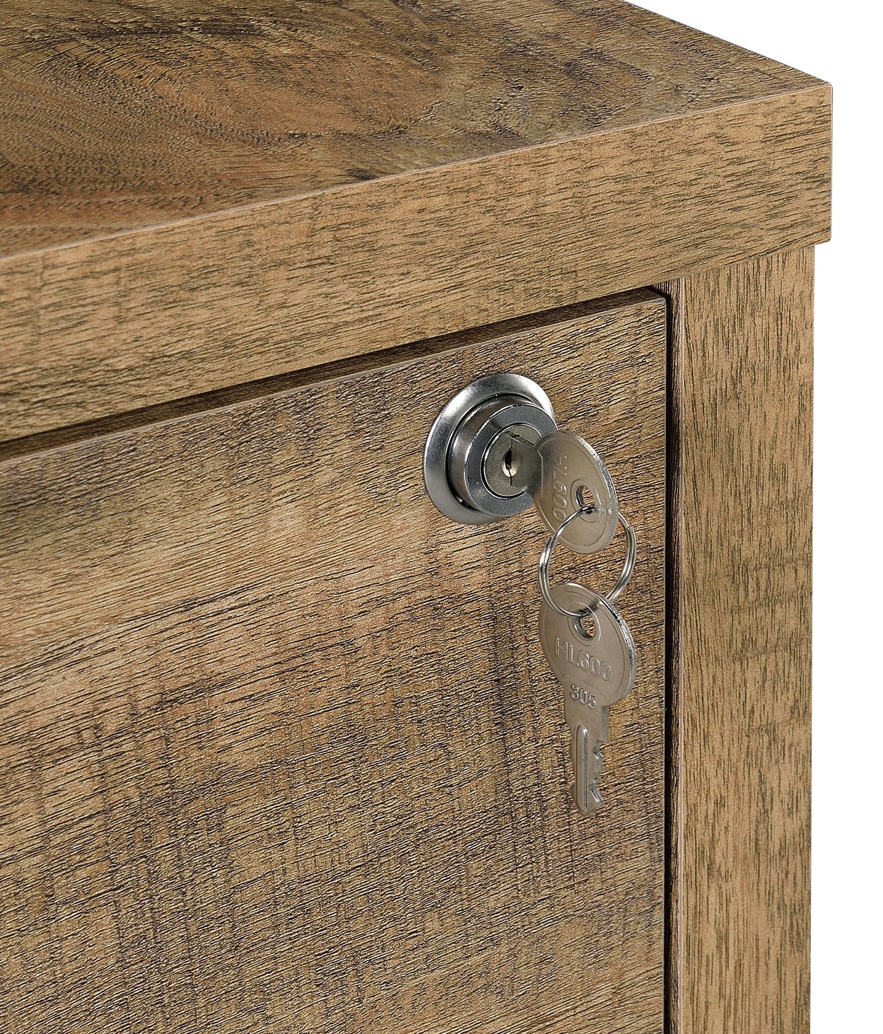 Westpark Mango 3-shelf Bookcase USB and Lockable Drawer - Ornate Home