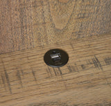 Westpark Mango 3-shelf Bookcase USB and Lockable Drawer - Ornate Home