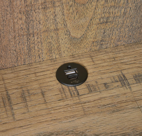 Westpark Mango 3-shelf Bookcase USB and Lockable Drawer - Ornate Home