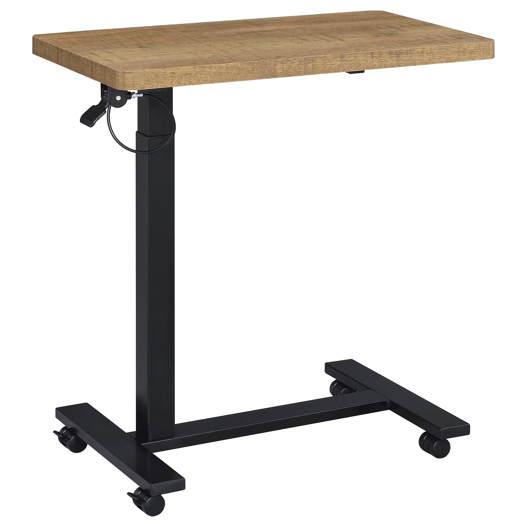 Westpark Mango Pneumatic Adjustable C-Shape Side Table with Casters - Ornate Home