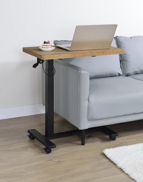 Westpark Mango Pneumatic Adjustable C-Shape Side Table with Casters - Ornate Home