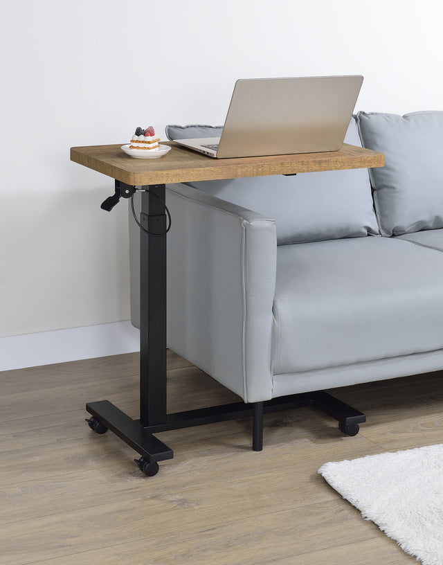 Westpark Mango Pneumatic Adjustable C-Shape Side Table with Casters - Ornate Home