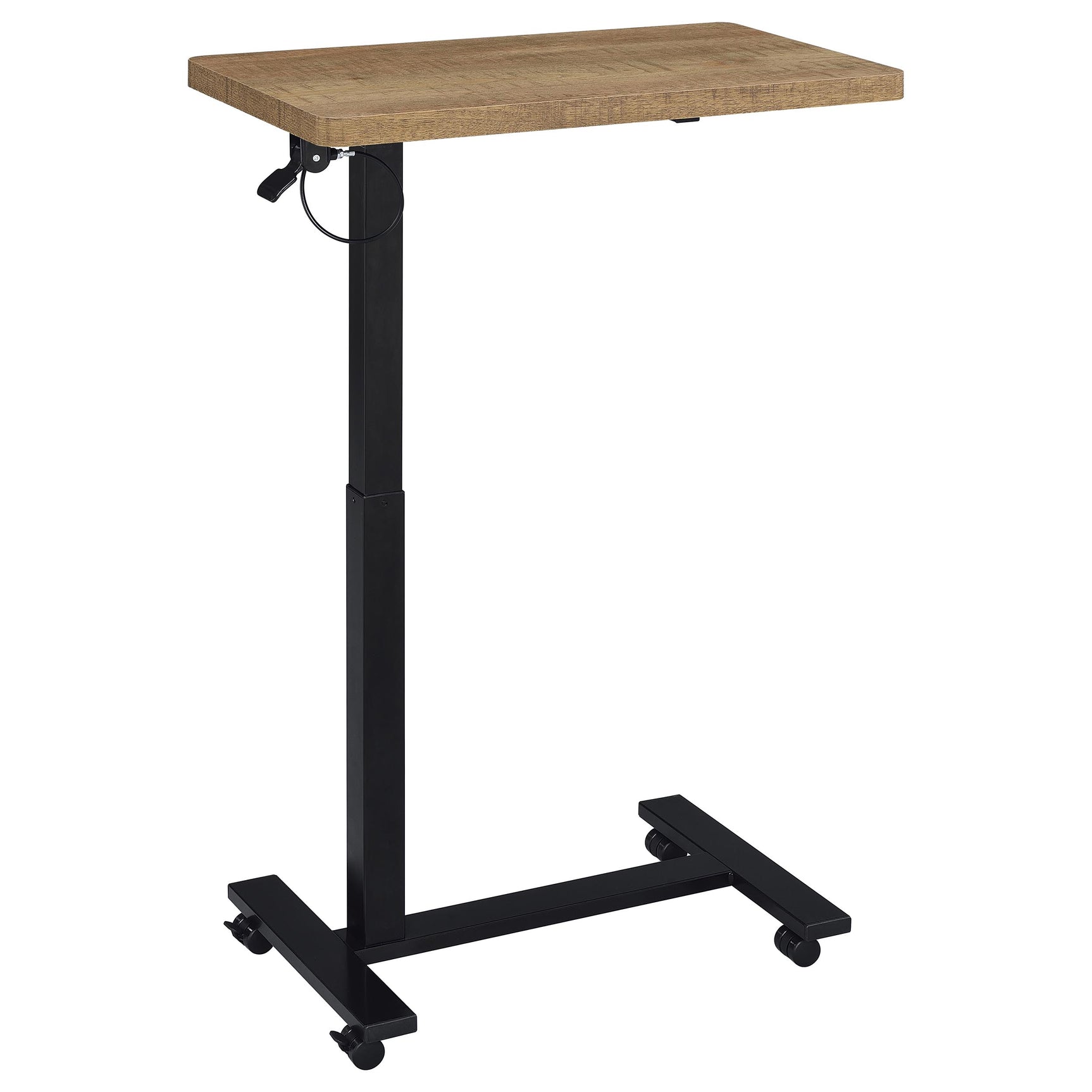 Westpark Mango Pneumatic Adjustable C-Shape Side Table with Casters - Ornate Home