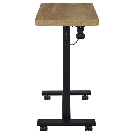 Westpark Mango Pneumatic Adjustable C-Shape Side Table with Casters - Ornate Home
