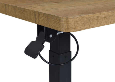Westpark Mango Pneumatic Adjustable C-Shape Side Table with Casters - Ornate Home