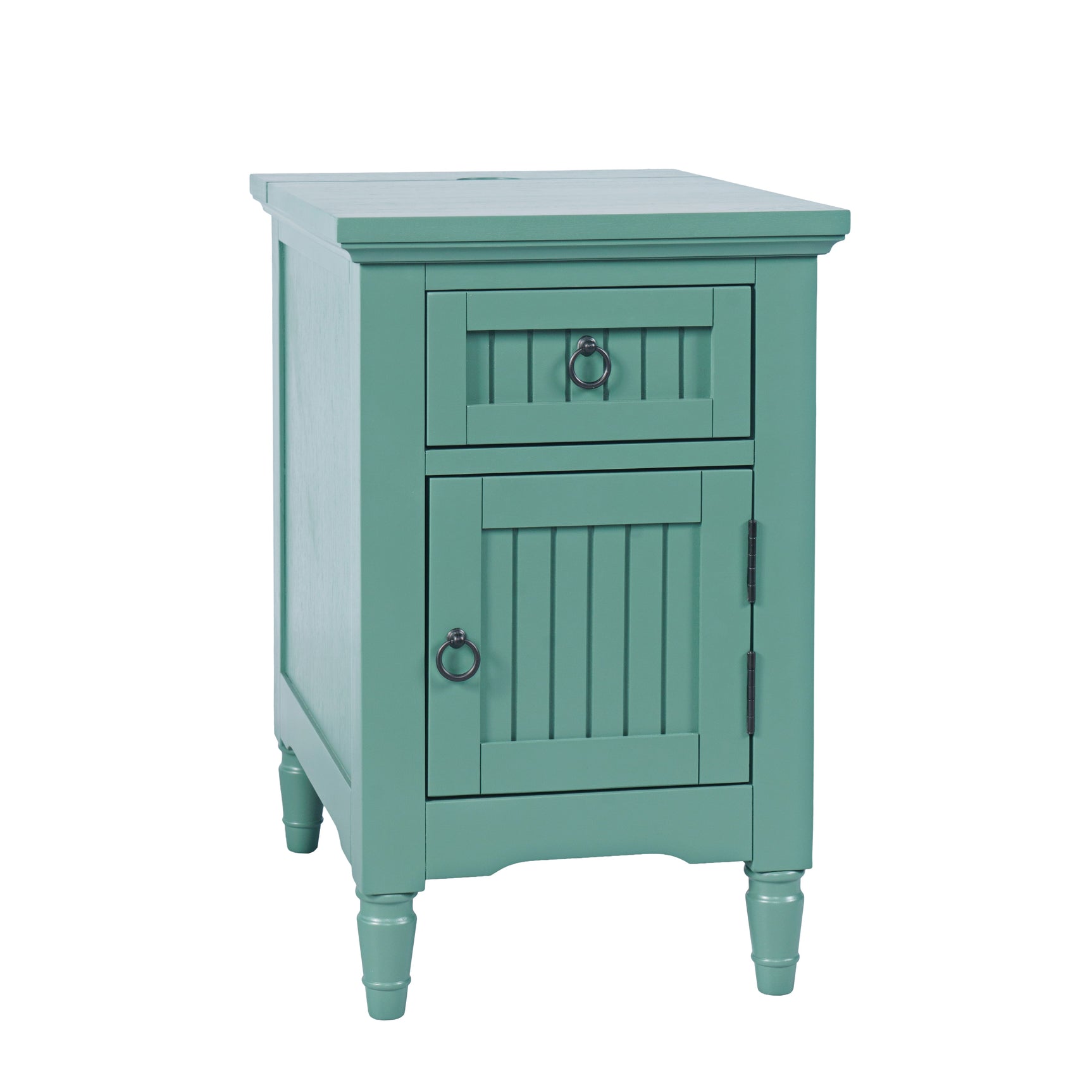 Westport Fern Green Power Chairside Table - Ornate Home