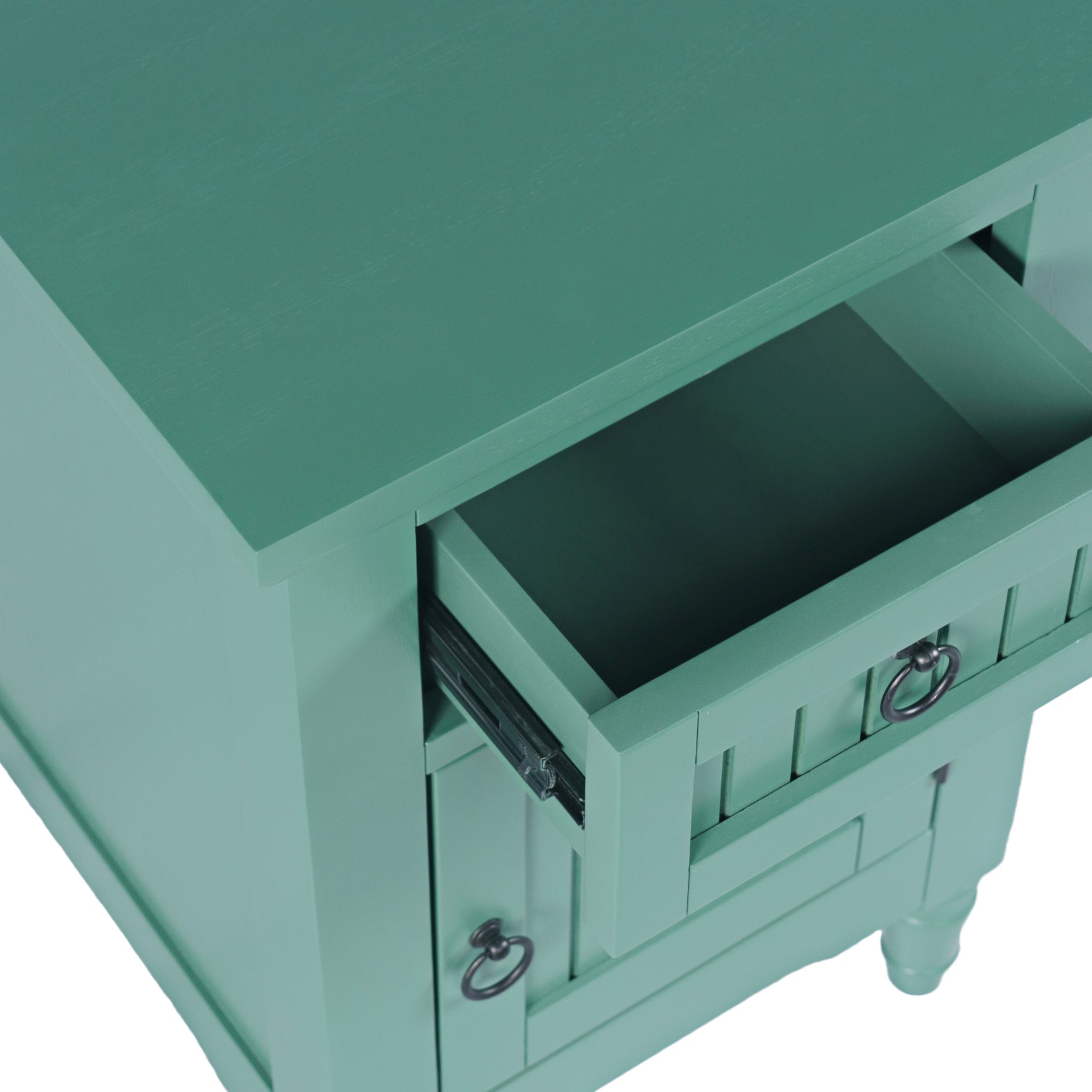 Westport Fern Green Power Chairside Table - Ornate Home