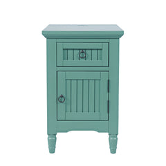 Westport Fern Green Power Chairside Table - Ornate Home