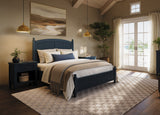 Westport Navy Queen Panel Bed - Ornate Home