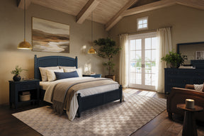 Westport Navy 3-Piece Queen Bedroom Set - Ornate Home