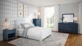 Westport Navy 3-Piece Queen UPH Bedroom Set - Ornate Home