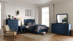 Westport Navy 4-Piece Full Bedroom Set - Ornate Home