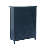 Westport Navy 5-Piece Full Bedroom Set - Ornate Home