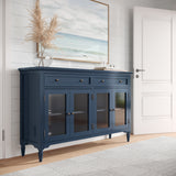 Westport Navy 58" Accent Cabinet - Ornate Home
