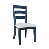 Westport Navy 72 Rect. Dining Table & 6 Ladderback Chairs - Ornate Home