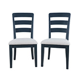 Westport Navy 72 Rect. Dining Table & 6 Ladderback Chairs - Ornate Home