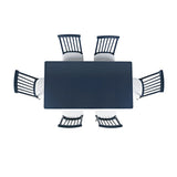 Westport Navy 72 Rect. Dining Table - Ornate Home