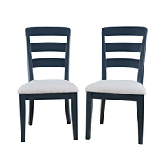 Westport Navy Ladderback Dining Chair (Set of 2) - Ornate Home