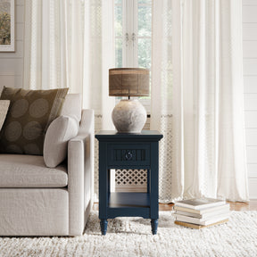 Westport Navy Leg Chairside Table - Ornate Home