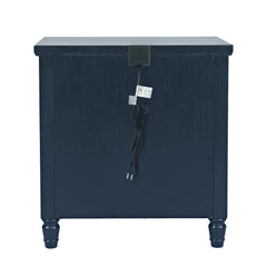Westport Navy Nightstand with USB-C - Ornate Home