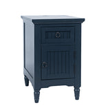 Westport Navy Power Chairside Table - Ornate Home
