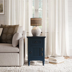 Westport Navy Power Chairside Table - Ornate Home