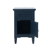 Westport Navy Power Chairside Table - Ornate Home