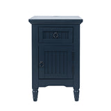 Westport Navy Power Chairside Table - Ornate Home