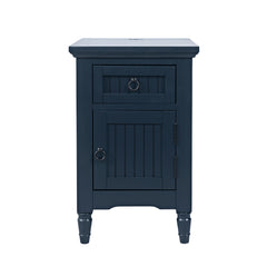 Westport Navy Power Chairside Table - Ornate Home