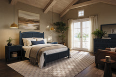 Westport Navy 3-Piece Queen Bedroom Set - Ornate Home