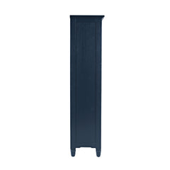 Westport Navy Tall Display Cabinet - Ornate Home