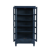 Westport Navy Tall Display Cabinet - Ornate Home