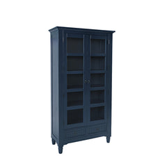 Westport Navy Tall Display Cabinet - Ornate Home