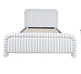 Westport Navy Upholstered King Panel Bed - Ornate Home